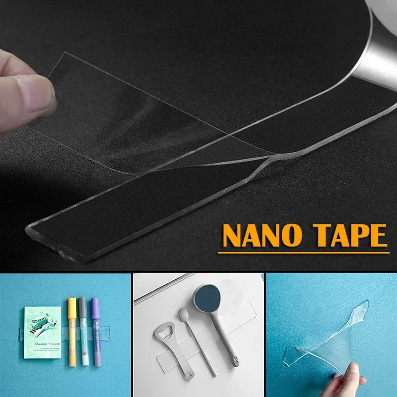 1/2/3/5M Nano Tape Double Sided Tape Transparent No Trace Reusable Waterproof Adhesive Tape Cleanable For Home
1/2/3/5M Nano Tape Double Sided Tape Transparent No Trace Reusable Waterproof Adhesive Tape Cleanable For Home