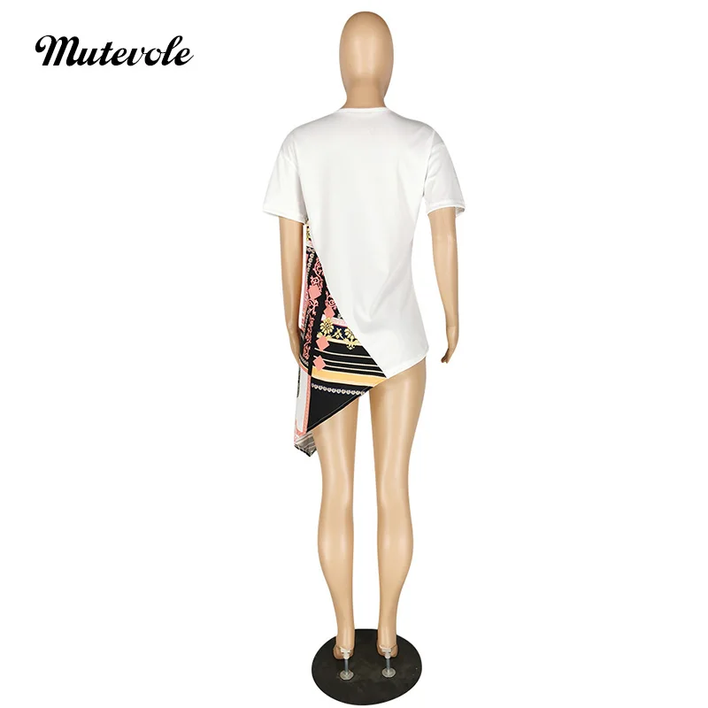 Mutevole Women Casual Loose Print T Shirt Summer O Neck Short Sleeve Irregular Top Fashion Patchwork Asymmetrical Tee
Mutevole Women Casual Loose Print T Shirt Summer O Neck Short Sleeve Irregular Top Fashion Patchwork Asymmetrical Tee