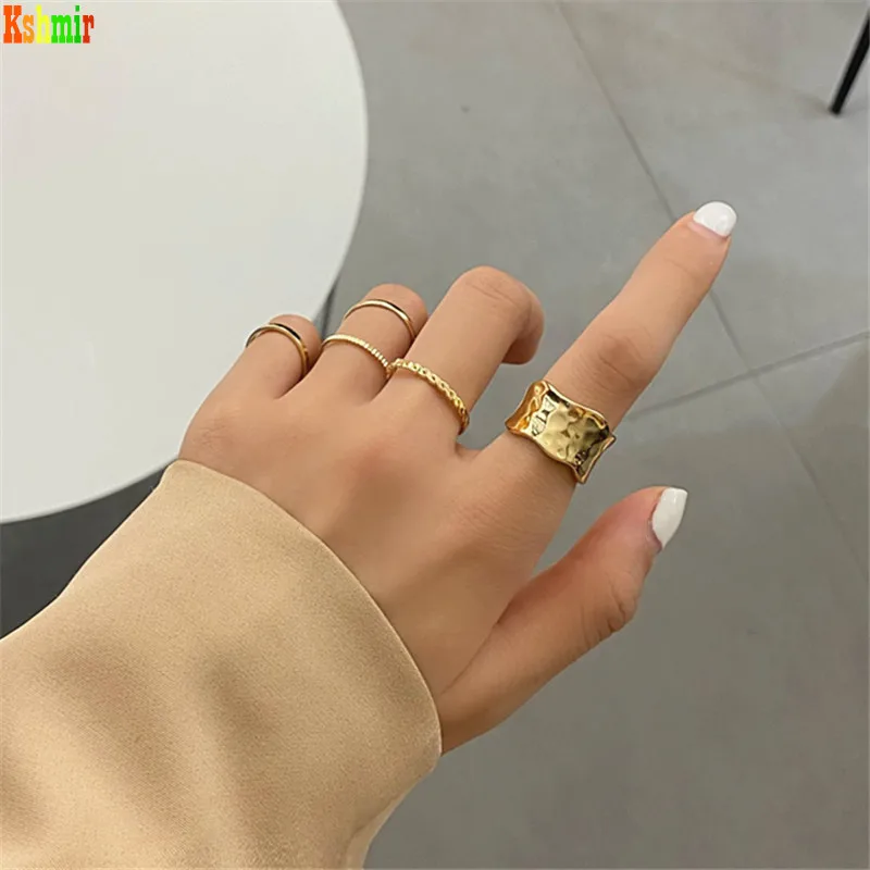 Kshmir 7 piece geometric irregular ring set women's fashion ring for women 2023 trend jewelry
Kshmir 7 piece geometric irregular ring set women's fashion ring for women 2023 trend jewelry