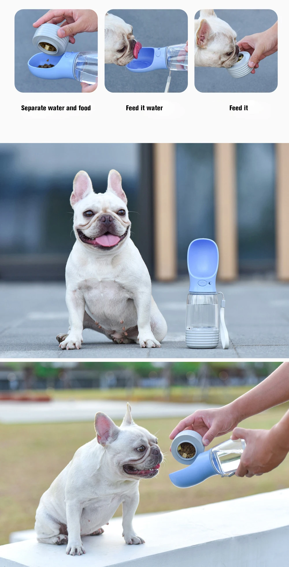 Portable Dog Pet Multifunction Water Bottle Cup Travel Dispenser Drinking Feeder
Portable Dog Pet Multifunction Water Bottle Cup Travel Dispenser Drinking Feeder