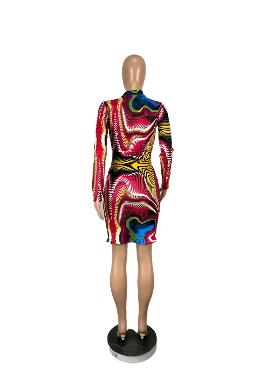 Women Midi Dress Multicolor Zebra Striped Print Wrap Deep V Neck Full Sleeve Ruched Dresses Vintage Fall Zipper Up Party Vestido
Women Midi Dress Multicolor Zebra Striped Print Wrap Deep V Neck Full Sleeve Ruched Dresses Vintage Fall Zipper Up Party Vestido