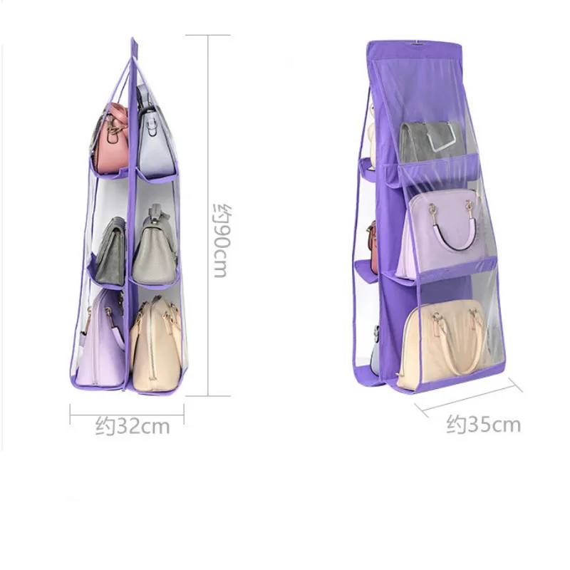 6 Pocket Organizer Wardrobe with Pouch for Shoe Sundry Closet Transparent Hanger Bag Wall Bag Door Clear Storage 
6 Pocket Organizer Wardrobe with Pouch for Shoe Sundry Closet Transparent Hanger Bag Wall Bag Door Clear Storage
