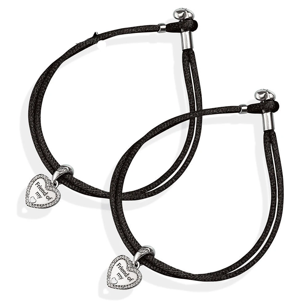NEW 100% 925 Sterling Silver Minimalist Original FRIEND OF MY HEART HANGING CHARM Fabric Cord Black Bracelet Set CS1717
NEW 100% 925 Sterling Silver Minimalist Original FRIEND OF MY HEART HANGING CHARM Fabric Cord Black Bracelet Set CS1717