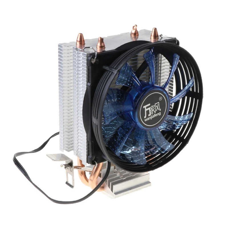 H7JA CPU Cooler Master 2 Pure Copper Heat-pipes Fan with Blue Light Cooling System
H7JA CPU Cooler Master 2 Pure Copper Heat-pipes Fan with Blue Light Cooling System