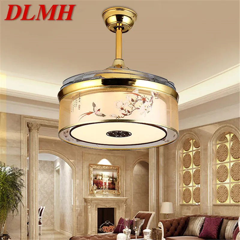 DLMH Ceiling Fan Lights Lamps Remote Control Without Blade Modern Gold LED For Home Dining Room Restaurant
DLMH Ceiling Fan Lights Lamps Remote Control Without Blade Modern Gold LED For Home Dining Room Restaurant
