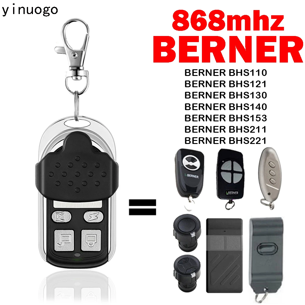 868mhz BERNER BHS140 BHS121 BHS221 BHS211 BHS153 BHS110 Garage Remote Control 868.3mhz BERNER Remote Control Garage Door Opener
868mhz BERNER BHS140 BHS121 BHS221 BHS211 BHS153 BHS110 Garage Remote Control 868.3mhz BERNER Remote Control Garage Door Opener