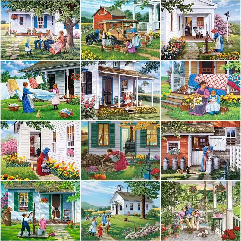 CHENISTORY 60x75cm Frame Painting By Number For Adults Garden Scenery Picture By Numbers Acrylic Paint On Canvas Home Decor
CHENISTORY 60x75cm Frame Painting By Number For Adults Garden Scenery Picture By Numbers Acrylic Paint On Canvas Home Decor