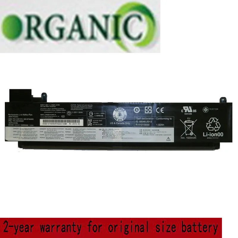 Аккумулятор для ноутбука Lenovo ThinkPad T460s T470s 00HW037 SB10F46475, 11,25 В, 24 Вт/ч, 00HW037, SB10F46475
Аккумулятор для ноутбука Lenovo ThinkPad T460s T470s 00HW037 SB10F46475, 11,25 В, 24 Вт/ч, 00HW037, SB10F46475