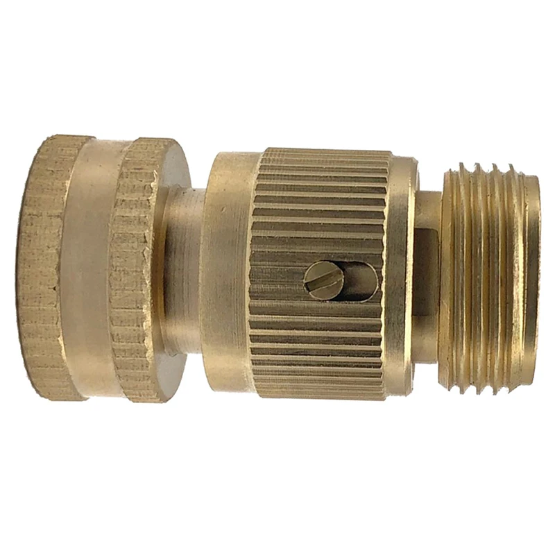 Brass Hose Tap Quick Connector Adapter 3/4 Inch Hose Quick Connect Garden Watering Connectors Male+Female Connector
Brass Hose Tap Quick Connector Adapter 3/4 Inch Hose Quick Connect Garden Watering Connectors Male+Female Connector