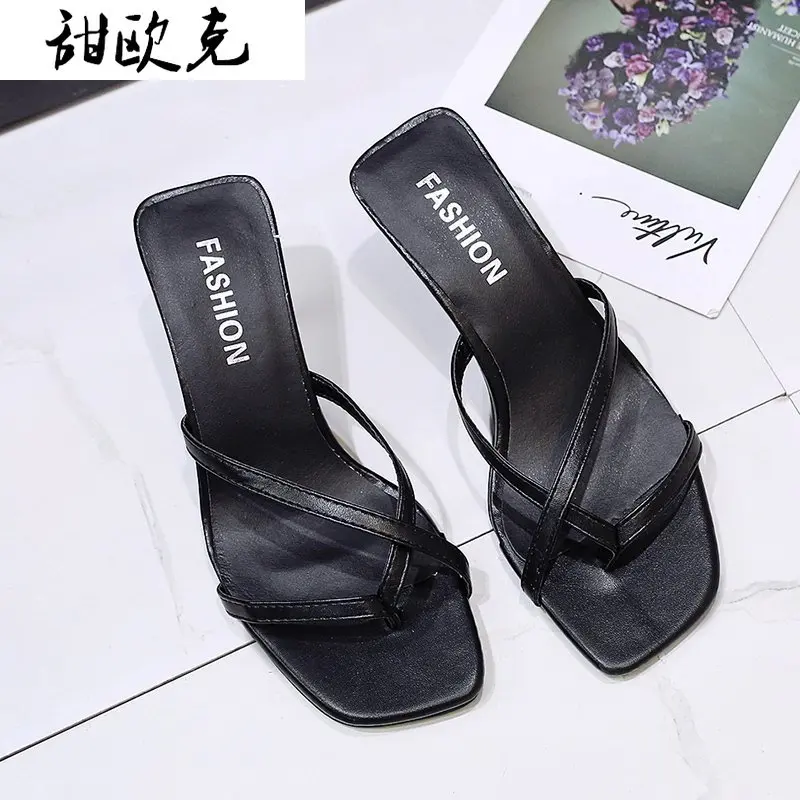 2021 Summer High Heel Sandals Narrow Strap Retro Square Toe High Heels Concise Women's Shoes Sandals Women Open-toed Slippers
2021 Summer High Heel Sandals Narrow Strap Retro Square Toe High Heels Concise Women's Shoes Sandals Women Open-toed Slippers