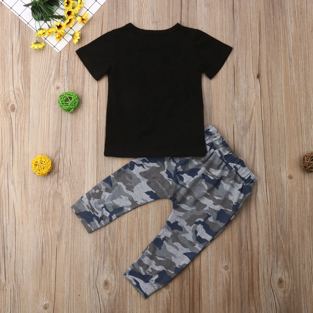 1-6Y Summer Toddler Baby Boy 2pcs Clothes Funny Letter Print T-shirt+Camo Pants Trousers Outfits Set Active wear
1-6Y Summer Toddler Baby Boy 2pcs Clothes Funny Letter Print T-shirt+Camo Pants Trousers Outfits Set Active wear