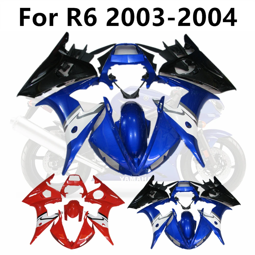 Motorcycle for Yamaha R6 2003-2004 Full Fairing Kits 03-04 Bodywork Cowling Injection Blue Red Silver Pull Flower
Motorcycle for Yamaha R6 2003-2004 Full Fairing Kits 03-04 Bodywork Cowling Injection Blue Red Silver Pull Flower