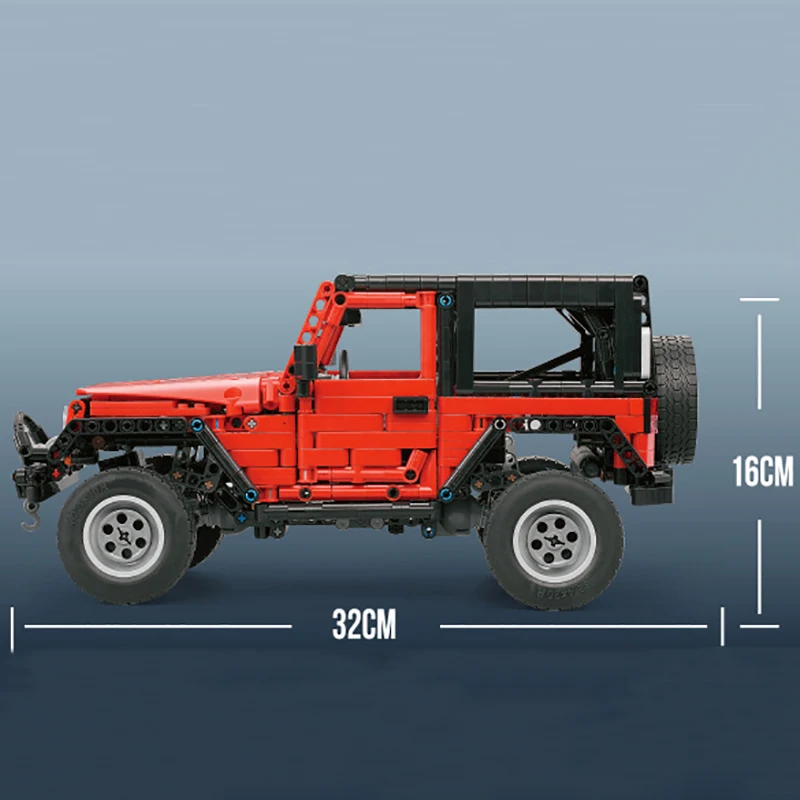 MOC-8863 High-Tech Red Jeeped Wrangleres Off-Road Champion Bricks Creative Super Car Building Blocks Toys for Kids Gifts
MOC-8863 High-Tech Red Jeeped Wrangleres Off-Road Champion Bricks Creative Super Car Building Blocks Toys for Kids Gifts
