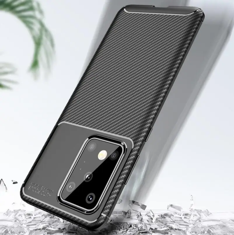 Phone Case For Samsung S20 plus ultra Note20 Carbon Fiber TPU Phone Shell Anti-fall Trend Back Cover Case 
Phone Case For Samsung S20 plus ultra Note20 Carbon Fiber TPU Phone Shell Anti-fall Trend Back Cover Case
