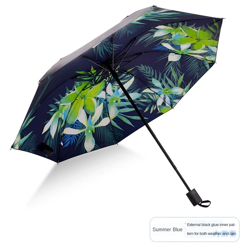 Three folding umbrella women umbrella black coating anti-ultraviolet sunshade sunny and rainy dual-use windproof strong umbrella
Three folding umbrella women umbrella black coating anti-ultraviolet sunshade sunny and rainy dual-use windproof strong umbrella