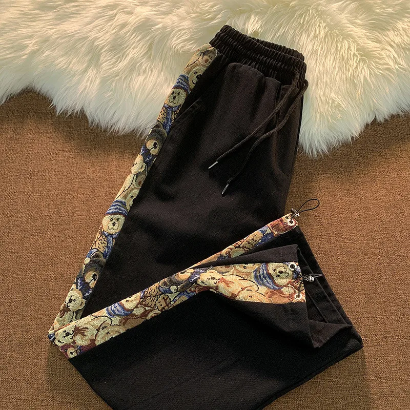 Vintage Harajuku Hip Hop Hit Color Women Sweatpants Japanese Preppy Style Oversze High Streetwear Pants Cartoon Trousers
Vintage Harajuku Hip Hop Hit Color Women Sweatpants Japanese Preppy Style Oversze High Streetwear Pants Cartoon Trousers
