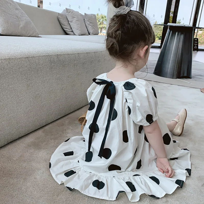 2021 Girls Summer Dress New Baby Kids Dot Bow Dresses for Baby Girls Princess holiday Dress Children Casual Cute Clothing
2021 Girls Summer Dress New Baby Kids Dot Bow Dresses for Baby Girls Princess holiday Dress Children Casual Cute Clothing