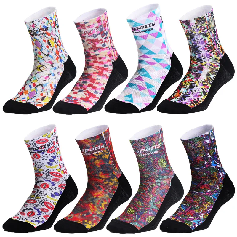 Men Women Combed Cotton Cycling Socks with Printing Pattern Breathable Bike Bicycle MTB Running Basketball Sport Socks
Men Women Combed Cotton Cycling Socks with Printing Pattern Breathable Bike Bicycle MTB Running Basketball Sport Socks