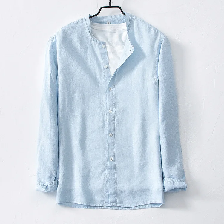 Laotan youth Linen Shirt Men's long sleeve thin loose casual cotton linen shirt Chinese style top
Laotan youth Linen Shirt Men's long sleeve thin loose casual cotton linen shirt Chinese style top