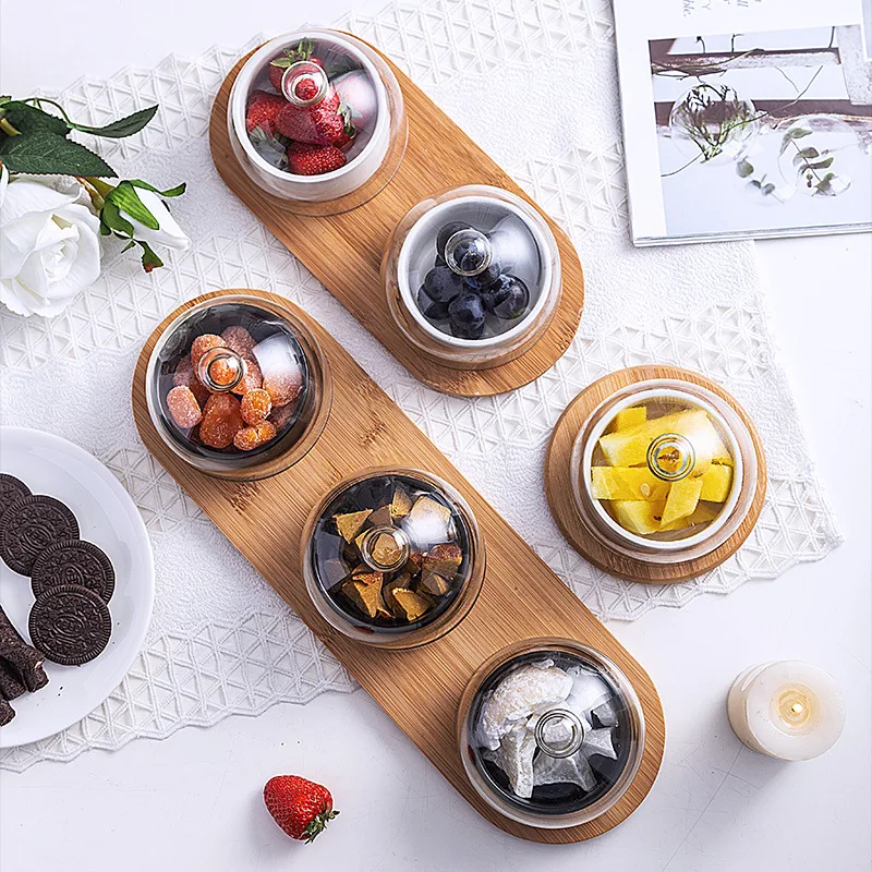 Ceramic Dessert Storage Tray Snack Fruit Storage Tray Ice Cream Pudding Pan with Glass Lid and Bamboo Tray Kitchen Cutlery Set
Ceramic Dessert Storage Tray Snack Fruit Storage Tray Ice Cream Pudding Pan with Glass Lid and Bamboo Tray Kitchen Cutlery Set