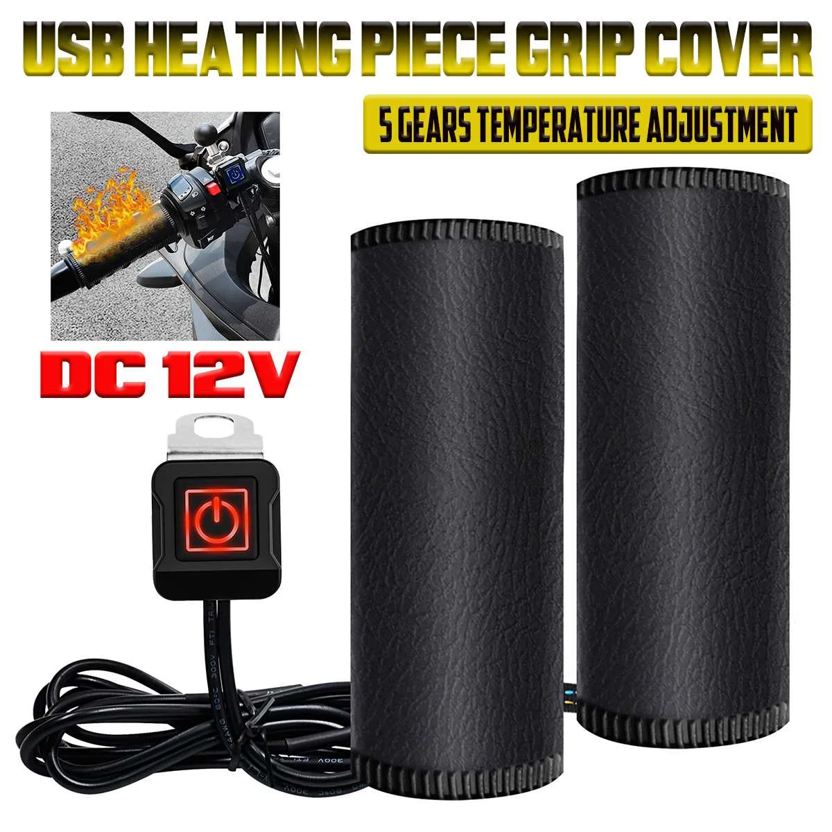 Winter Motorcycle Electric Heated Grips Pads 5 Gear Electric Vehicle Motorbike Handlebar Warmer Removable Hot Warmer Handle Bar
Winter Motorcycle Electric Heated Grips Pads 5 Gear Electric Vehicle Motorbike Handlebar Warmer Removable Hot Warmer Handle Bar
