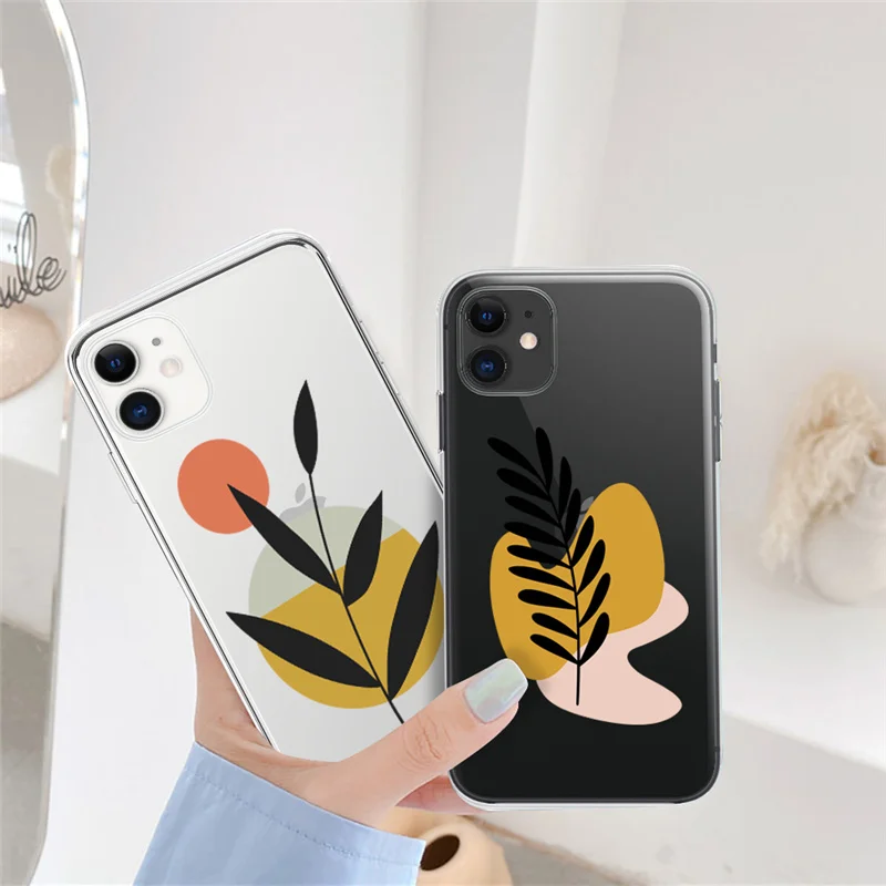 Simple Painted Leaves Phone Case For iPhone 12 11 Pro Max Mini XS XR X 7 8 Plus SE 2020 Soft Transparent TPU Cover Capa
Simple Painted Leaves Phone Case For iPhone 12 11 Pro Max Mini XS XR X 7 8 Plus SE 2020 Soft Transparent TPU Cover Capa