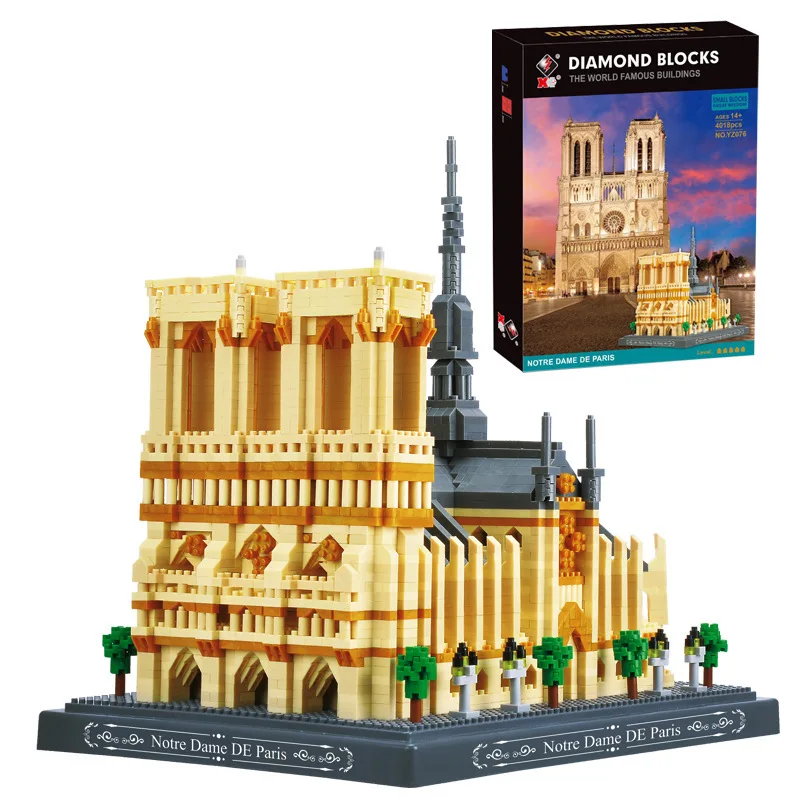 3D model MOC Diamond mini building blocks World Architecture Notre Dame de Paris Church museum brick toys gift for children
3D model MOC Diamond mini building blocks World Architecture Notre Dame de Paris Church museum brick toys gift for children