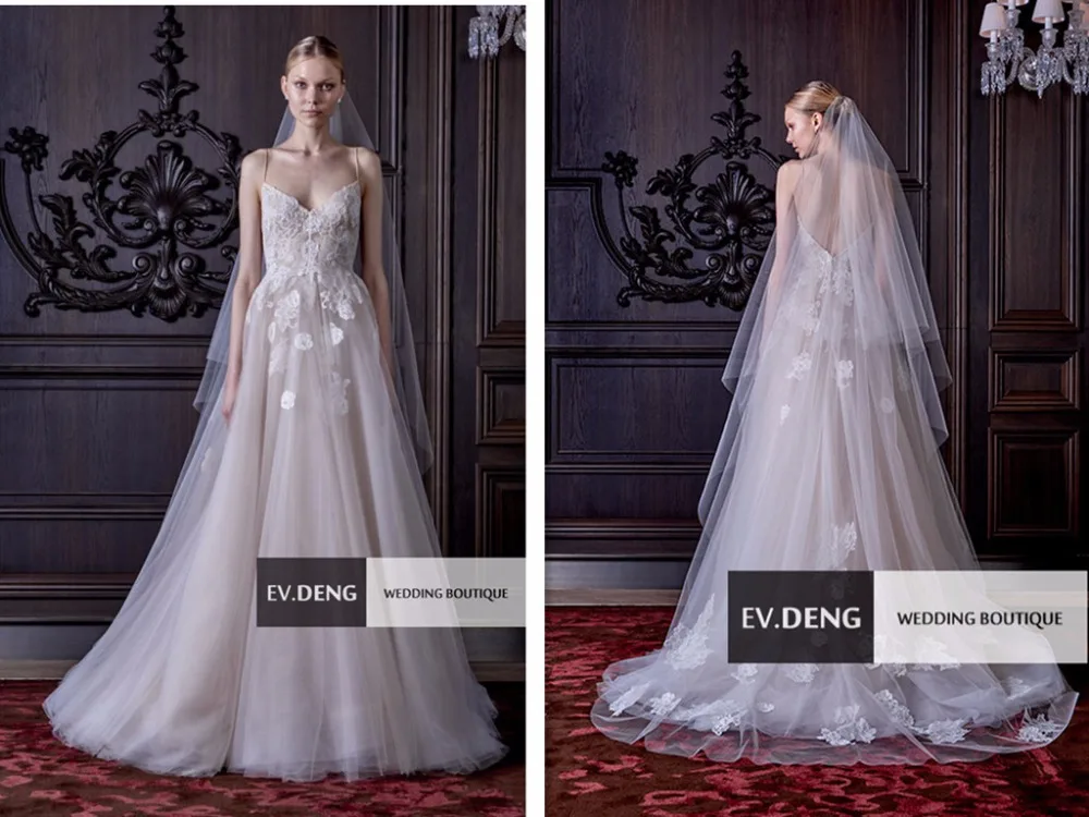 sexy casamento long tulle appliques lace wedding dress 2016 hot sale sweetangel spaghetti straps vestido de noiva Bridal Gown
sexy casamento long tulle appliques lace wedding dress 2016 hot sale sweetangel spaghetti straps vestido de noiva Bridal Gown