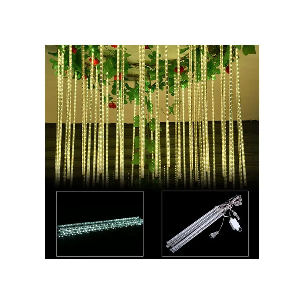 Meteor Shower Rain 8 Tube 30CM LED String Lights Outdoor Christmas Party Snow Falling Icicle Cascading Light Decorative Lamp
Meteor Shower Rain 8 Tube 30CM LED String Lights Outdoor Christmas Party Snow Falling Icicle Cascading Light Decorative Lamp