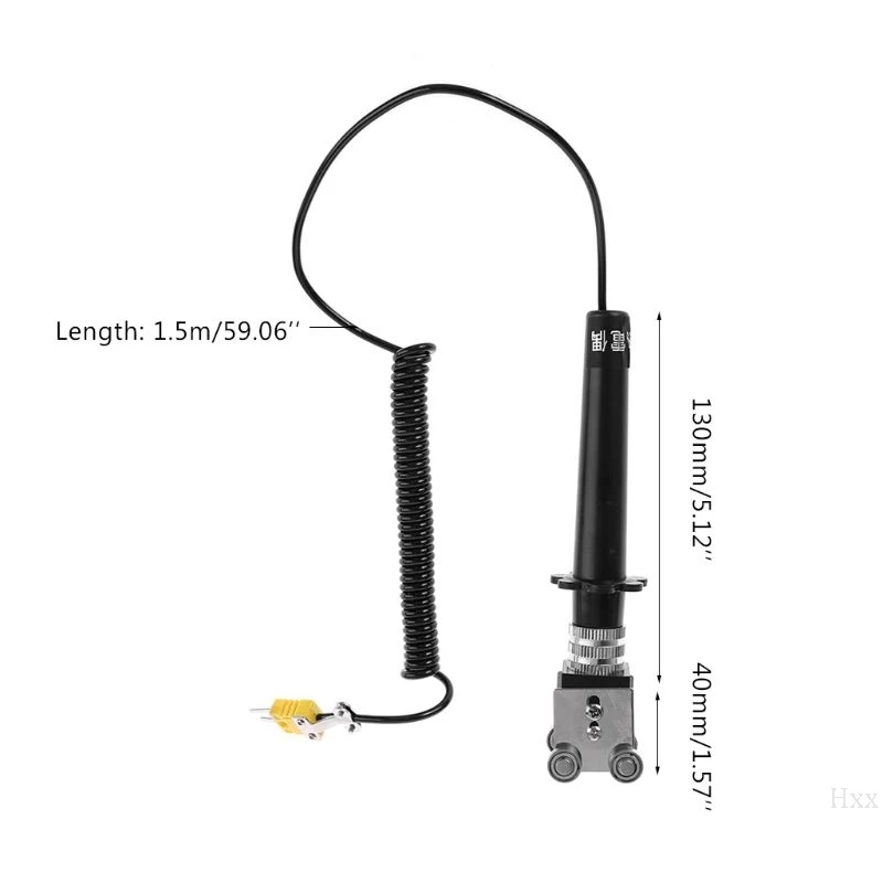 K Type Roller Surface Thermocouple -50~500 Degree Handheld Contact Temperature Sensor with Ball Bearings 4 Wheels WRNM-101
K Type Roller Surface Thermocouple -50~500 Degree Handheld Contact Temperature Sensor with Ball Bearings 4 Wheels WRNM-101