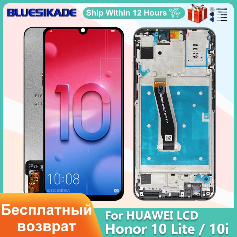 Оригинальный 6,21 "для Huawei Honor 10 Lite, ЖК-дисплей, сенсорный экран для Honor 10i, ЖК-дисплей HRY-LX1, HRY-LX1T, HRY-AL00a, запасные части
Оригинальный 6,21 "для Huawei Honor 10 Lite, ЖК-дисплей, сенсорный экран для Honor 10i, ЖК-дисплей HRY-LX1, HRY-LX1T, HRY-AL00a, запасные части
