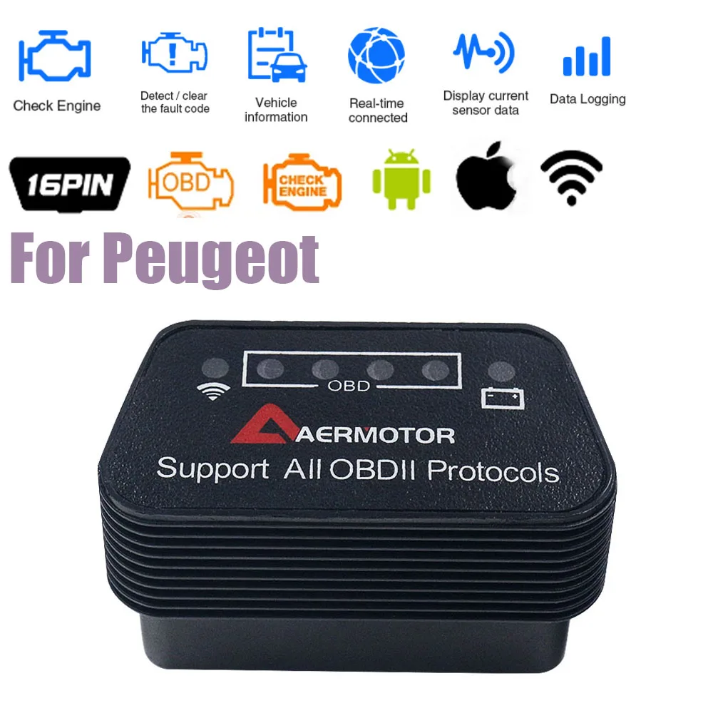 WIFI сканер двигателя ELM327 OBD2 сканер для Peugeot 308 208 508 5008 3008 2008 4008 301 306 207 307 408 Peugeot диагностические инструменты
WIFI сканер двигателя ELM327 OBD2 сканер для Peugeot 308 208 508 5008 3008 2008 4008 301 306 207 307 408 Peugeot диагностические инструменты