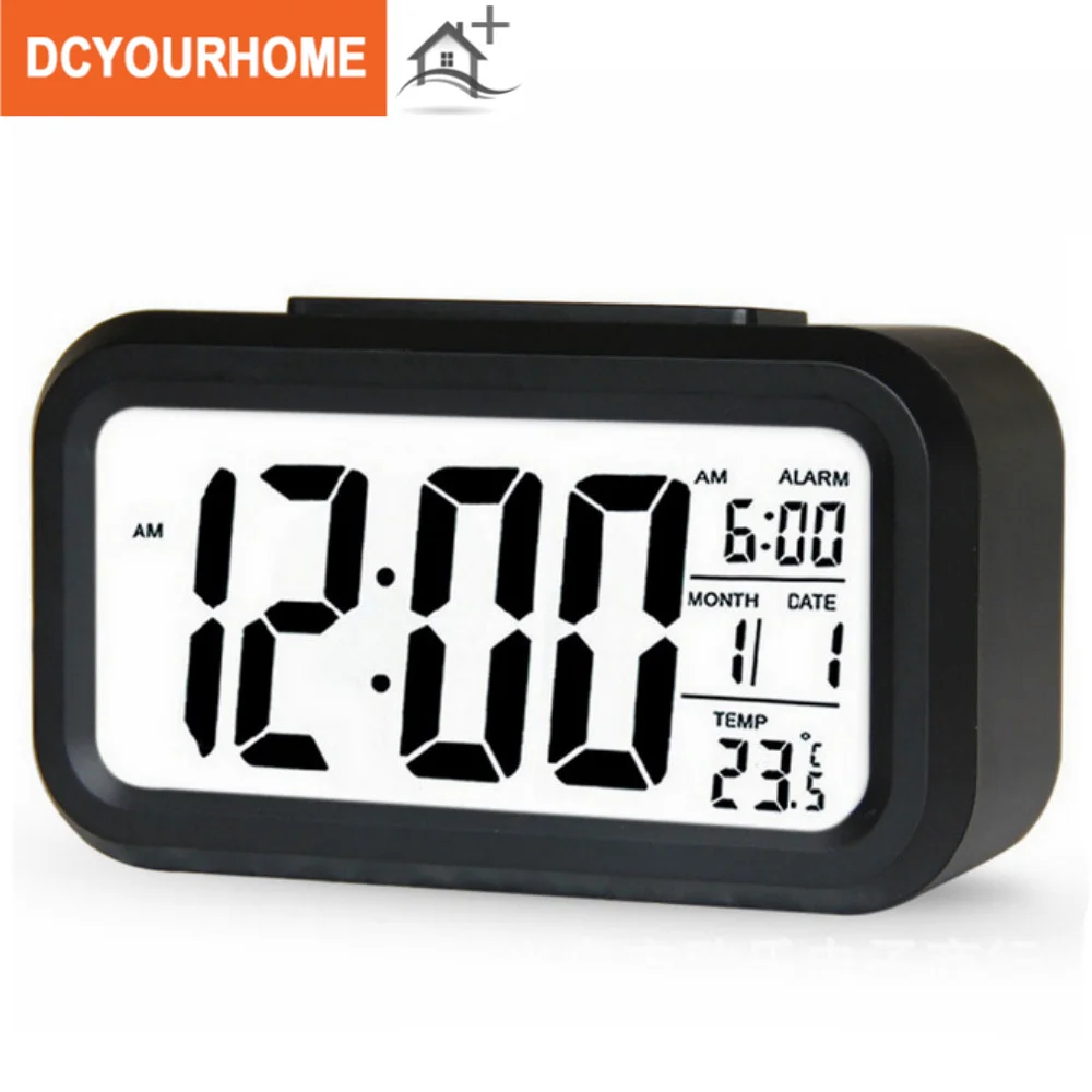 

LED Digital Alarm Clock Backlight Snooze Mute Calendar Desktop Electronic Bcaklight Table clocks Desktop clock