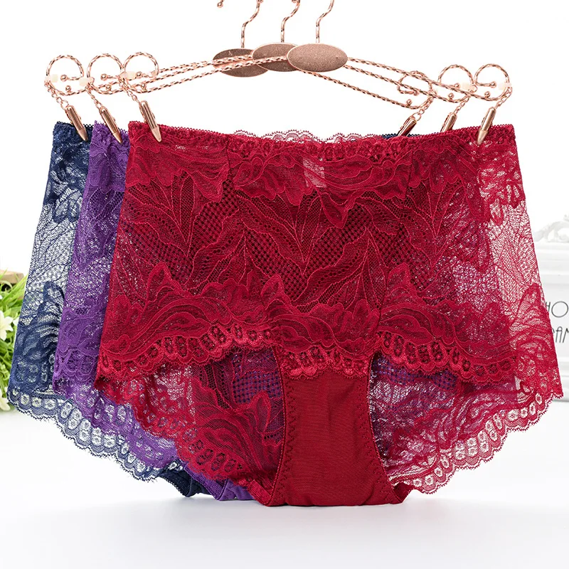 Oversized Sexy Lace Panties Women's Mid Waist Transparent Without Trace Cotton Briefs Women's Underwear Soft Lingerie Underwear 
Oversized Sexy Lace Panties Women's Mid Waist Transparent Without Trace Cotton Briefs Women's Underwear Soft Lingerie Underwear