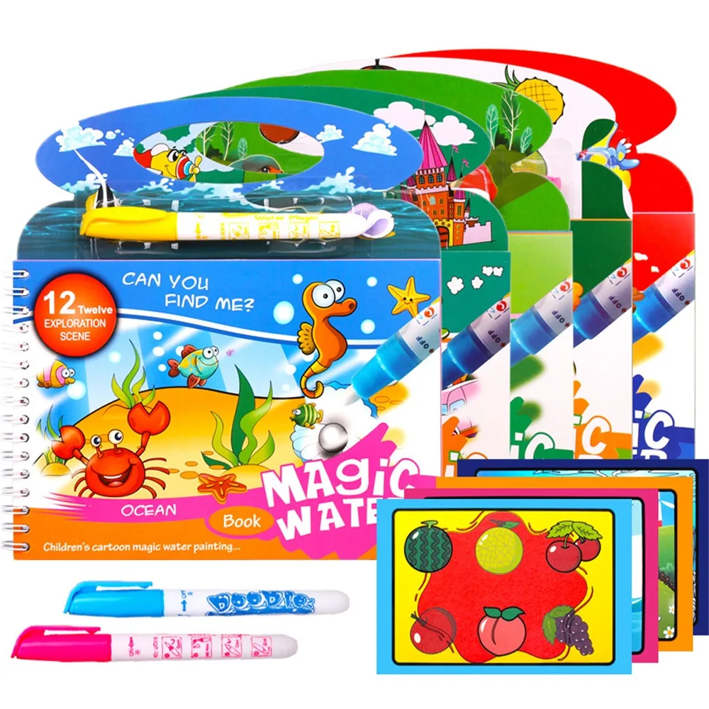 Magic Water Drawing Book Coloring Book Doodle & Magic Pen Painting Drawing Toy Gift Painting Board for Kids Boys Girls Education
Magic Water Drawing Book Coloring Book Doodle & Magic Pen Painting Drawing Toy Gift Painting Board for Kids Boys Girls Education