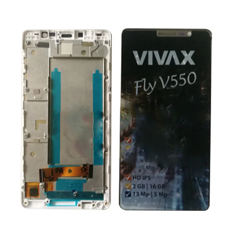 ЖК-дисплей сенсорный экран для Vivax Fly V550 дигитайзер панель Сенсорное Стекло в