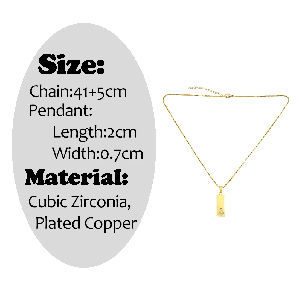 Golden Initial Name Necklace with Letter Pendant Gift Jewelry 2021 CZ Crystal Long Luxury Women's Letter Necklace collier prenom
Golden Initial Name Necklace with Letter Pendant Gift Jewelry 2021 CZ Crystal Long Luxury Women's Letter Necklace collier prenom