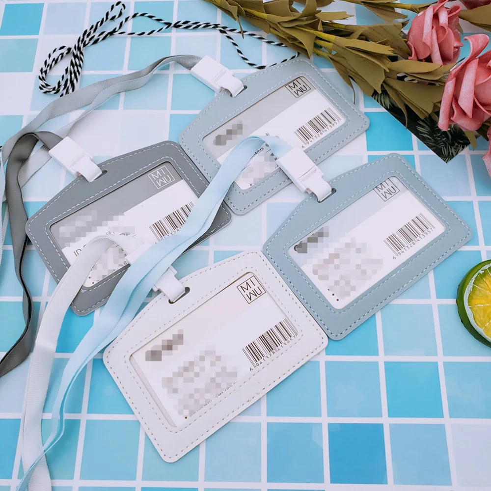 5PCS Simple Business ID Badge Holders Leather Transparent Holders with Lanyard for Office School Workers (Random Color)
5PCS Simple Business ID Badge Holders Leather Transparent Holders with Lanyard for Office School Workers (Random Color)