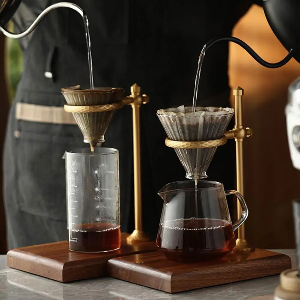 Durable Great Coffee Dripper Holder with Wood Base Stand Portable Coffee Filter Holder Stable for Household
Durable Great Coffee Dripper Holder with Wood Base Stand Portable Coffee Filter Holder Stable for Household