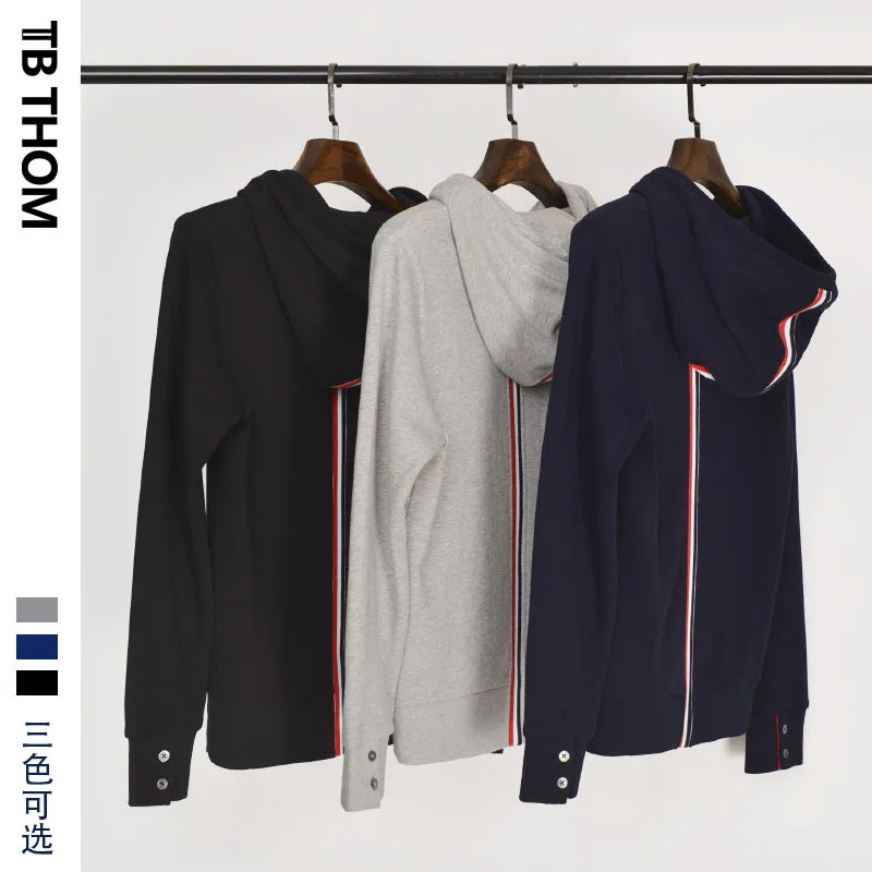 THOM men's TB sport causal sweatshirts with Three-color braided tape long sleeve hoodies men auttumn Pullover male
THOM men's TB sport causal sweatshirts with Three-color braided tape long sleeve hoodies men auttumn Pullover male