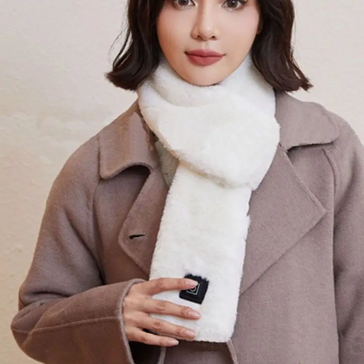 Faux Rabbit Fur Temperature Control Rechargeable Neck Wrap Electric Heated Scarf Warmer Shawl Electric Winter Warmer 
Faux Rabbit Fur Temperature Control Rechargeable Neck Wrap Electric Heated Scarf Warmer Shawl Electric Winter Warmer
