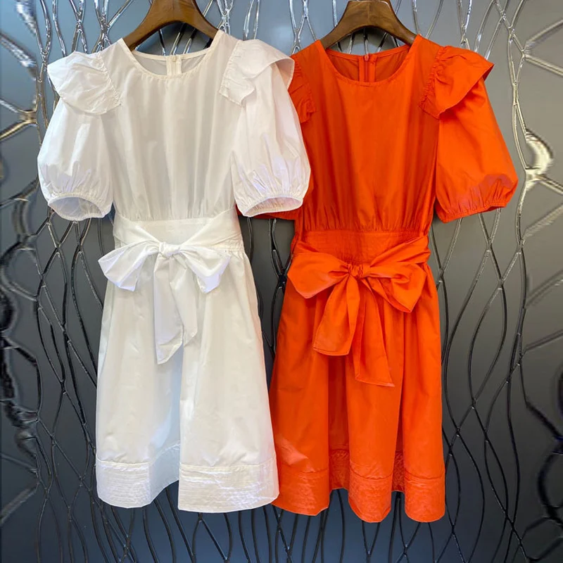 High Quality Bodycon Dress Women's 2021 New Party Casual Ruffled Round Neck Tie Waist Short-sleeved Dresses
High Quality Bodycon Dress Women's 2021 New Party Casual Ruffled Round Neck Tie Waist Short-sleeved Dresses