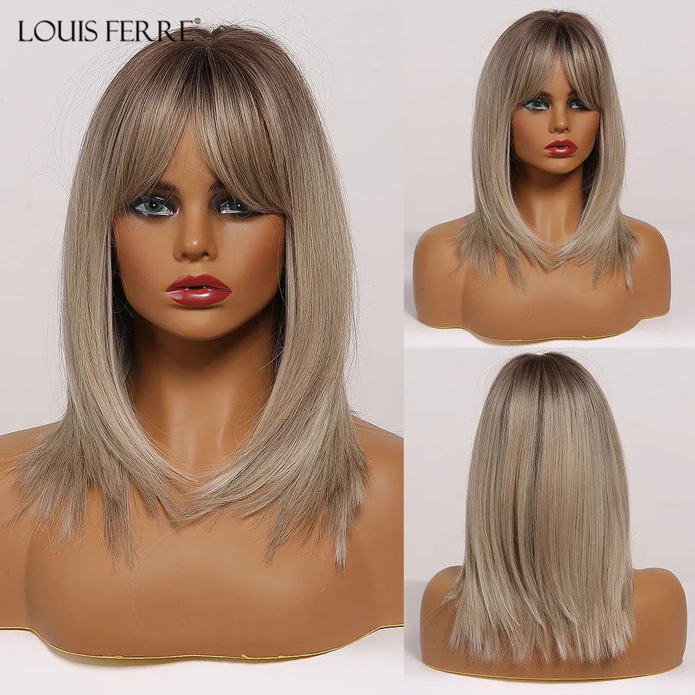 LOUIS FERRE Platinum Blonde Wig Short Bob Synthetic Straight Wigs for Women Afro on Party/Daily Heat Resistant Wig with Bangs
LOUIS FERRE Platinum Blonde Wig Short Bob Synthetic Straight Wigs for Women Afro on Party/Daily Heat Resistant Wig with Bangs