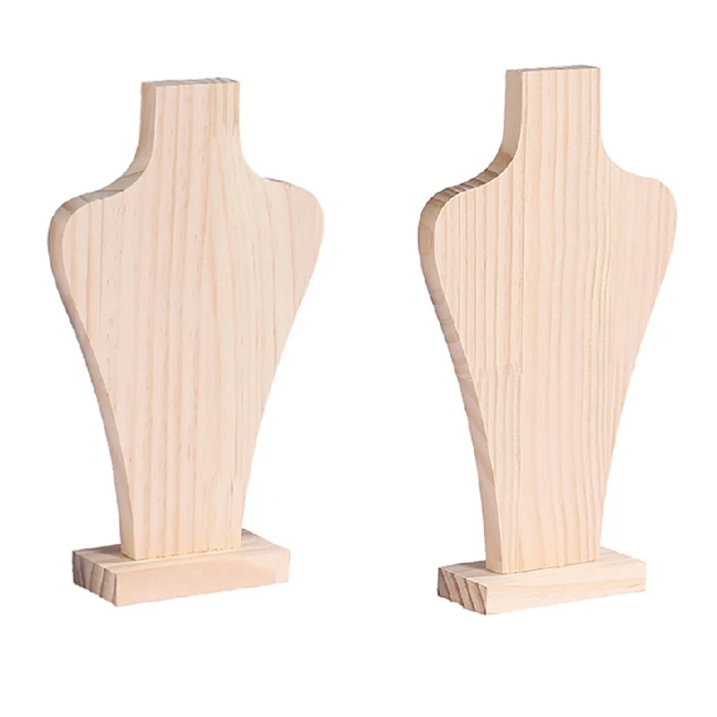 2PC Portrait Necklace Display Stand Holder Jewelry Wood Mannequin Bust for Necklace Jewelry Pendant Display, B & C
2PC Portrait Necklace Display Stand Holder Jewelry Wood Mannequin Bust for Necklace Jewelry Pendant Display, B & C