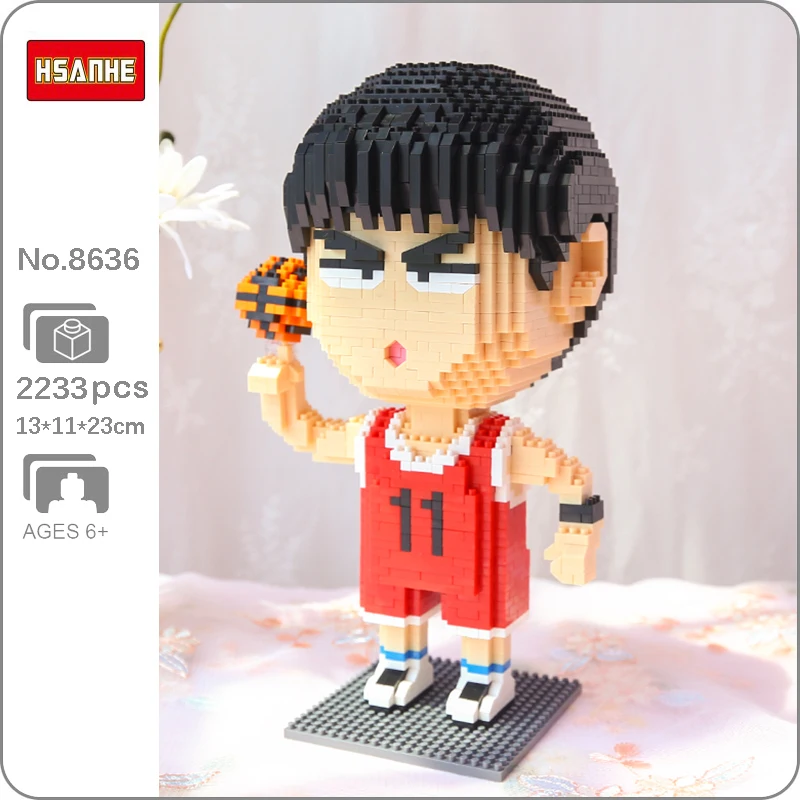 Hsanhe Anime Slam Dunk Rukawa Kaede Basketball Player Sports DIY Mini Diamond Blocks Bricks Building Toy for Children no Box
Hsanhe Anime Slam Dunk Rukawa Kaede Basketball Player Sports DIY Mini Diamond Blocks Bricks Building Toy for Children no Box