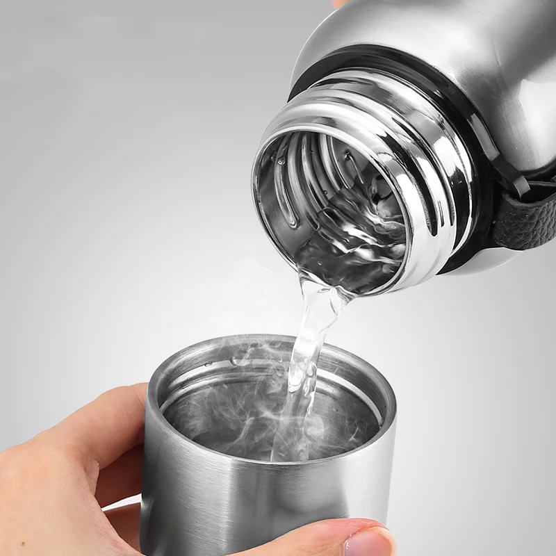 Stainless Steel Thermos Mug Men's Portable Outdoor Sports Large-capacity Thermos Pot Tea Cup Thermos Bottle Insulated Cup
Stainless Steel Thermos Mug Men's Portable Outdoor Sports Large-capacity Thermos Pot Tea Cup Thermos Bottle Insulated Cup