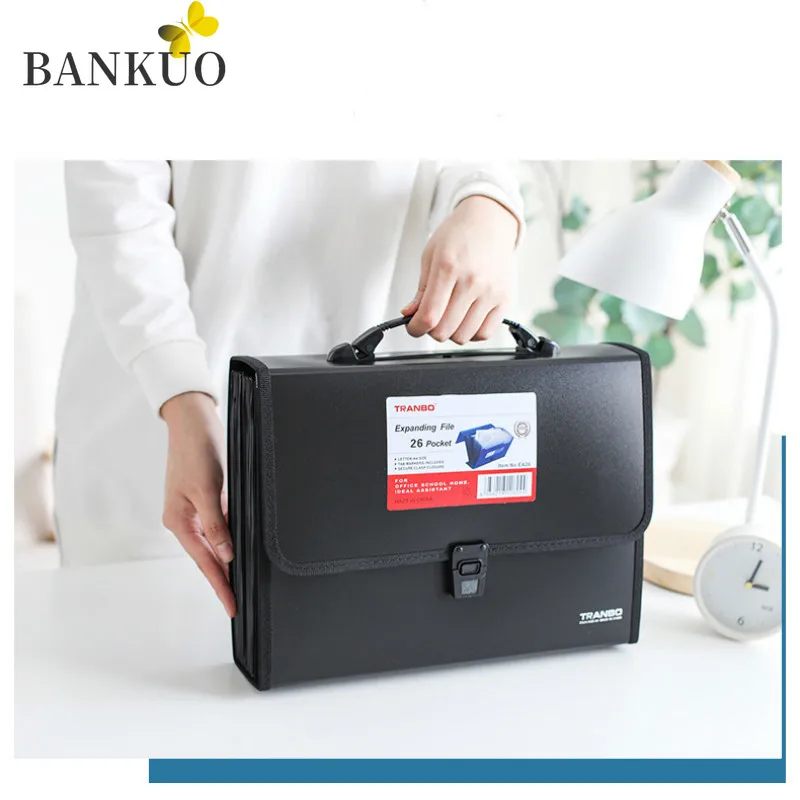 BANKUO NEW 26 Grids Multi Layer Organ Bag Large Capacity Portable Student Test Paper Folder File Bag Business Briefcase Z153 
BANKUO NEW 26 Grids Multi Layer Organ Bag Large Capacity Portable Student Test Paper Folder File Bag Business Briefcase Z153