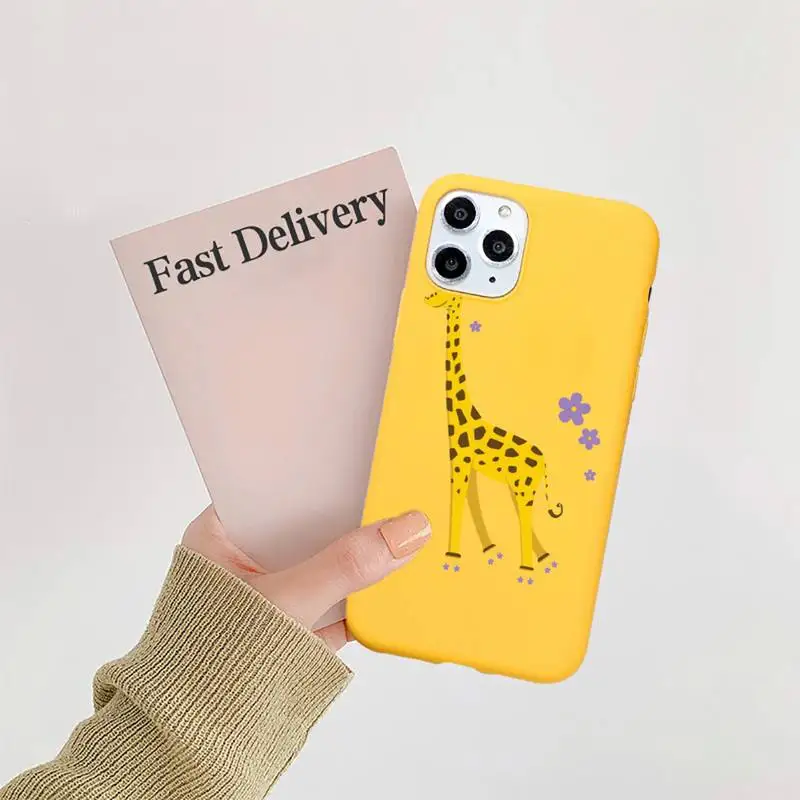 Cute Cartoon Giraffe animal Phone Case Candy Color for iPhone 6 7 8 11 12 s mini pro X XS XR MAX Plus
Cute Cartoon Giraffe animal Phone Case Candy Color for iPhone 6 7 8 11 12 s mini pro X XS XR MAX Plus