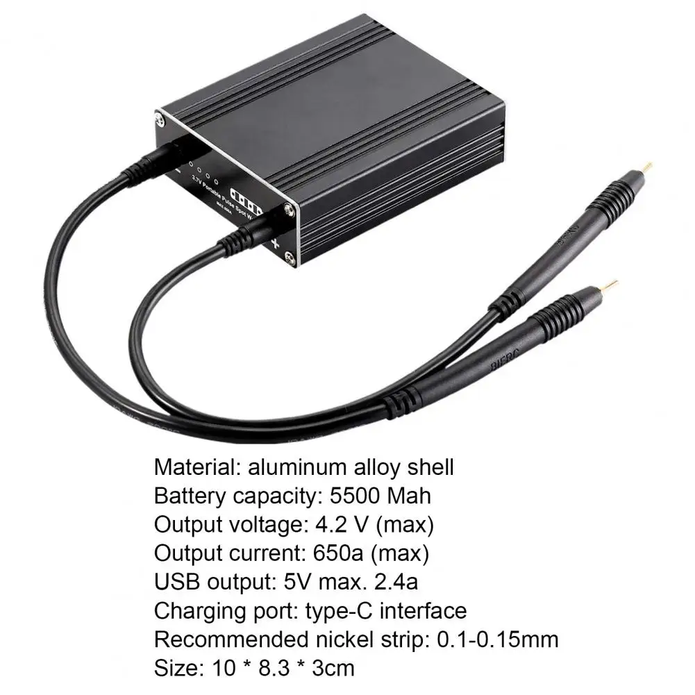 Spot-welder 9 Levels Power Good Conductivity Aluminium Alloy Shell Handheld Precise Spot Welding Machine for 18650 Battrery
Spot-welder 9 Levels Power Good Conductivity Aluminium Alloy Shell Handheld Precise Spot Welding Machine for 18650 Battrery