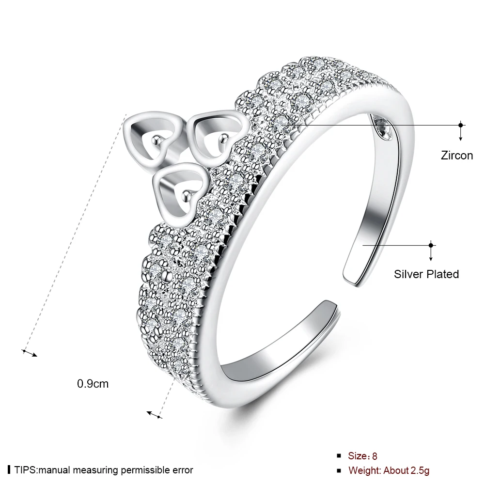 Fashion Rheinstone Trendy Shiny Zirconia Elegant Open Ring for Love Engagement Luxury Jewelry Women Silver Plated LKNSPCR218
Fashion Rheinstone Trendy Shiny Zirconia Elegant Open Ring for Love Engagement Luxury Jewelry Women Silver Plated LKNSPCR218